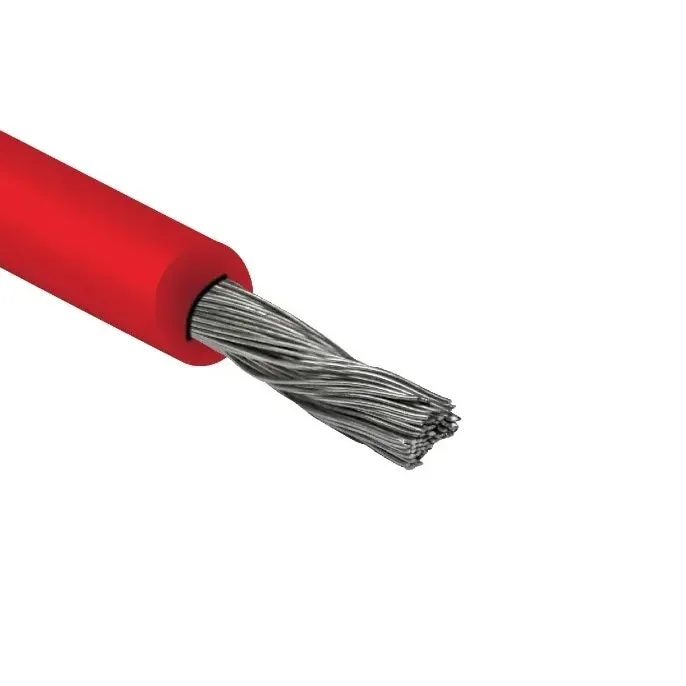 بحرة - سلك 1X10 مم - نحاس Solar Cable Low Voltage - LS0H - لون أحمر - المواصفات البريطانية