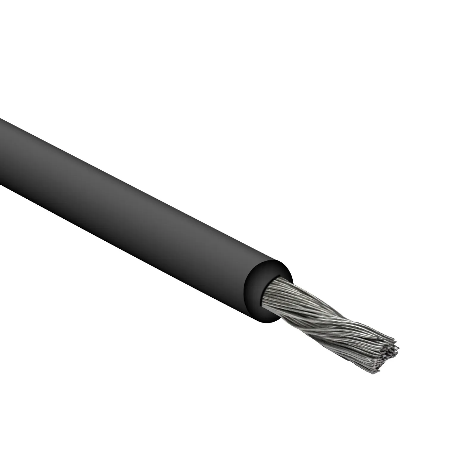 BAHRA CABLES - Solar Cable Low Voltage, LSOH, Flexible Tinned Copper, 1x10mm, 600/1000V, Black