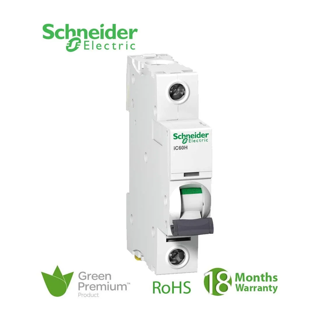 SCHNEIDER - MCB Breaker, Acti9 iC60H, 1P, 10A, C curve