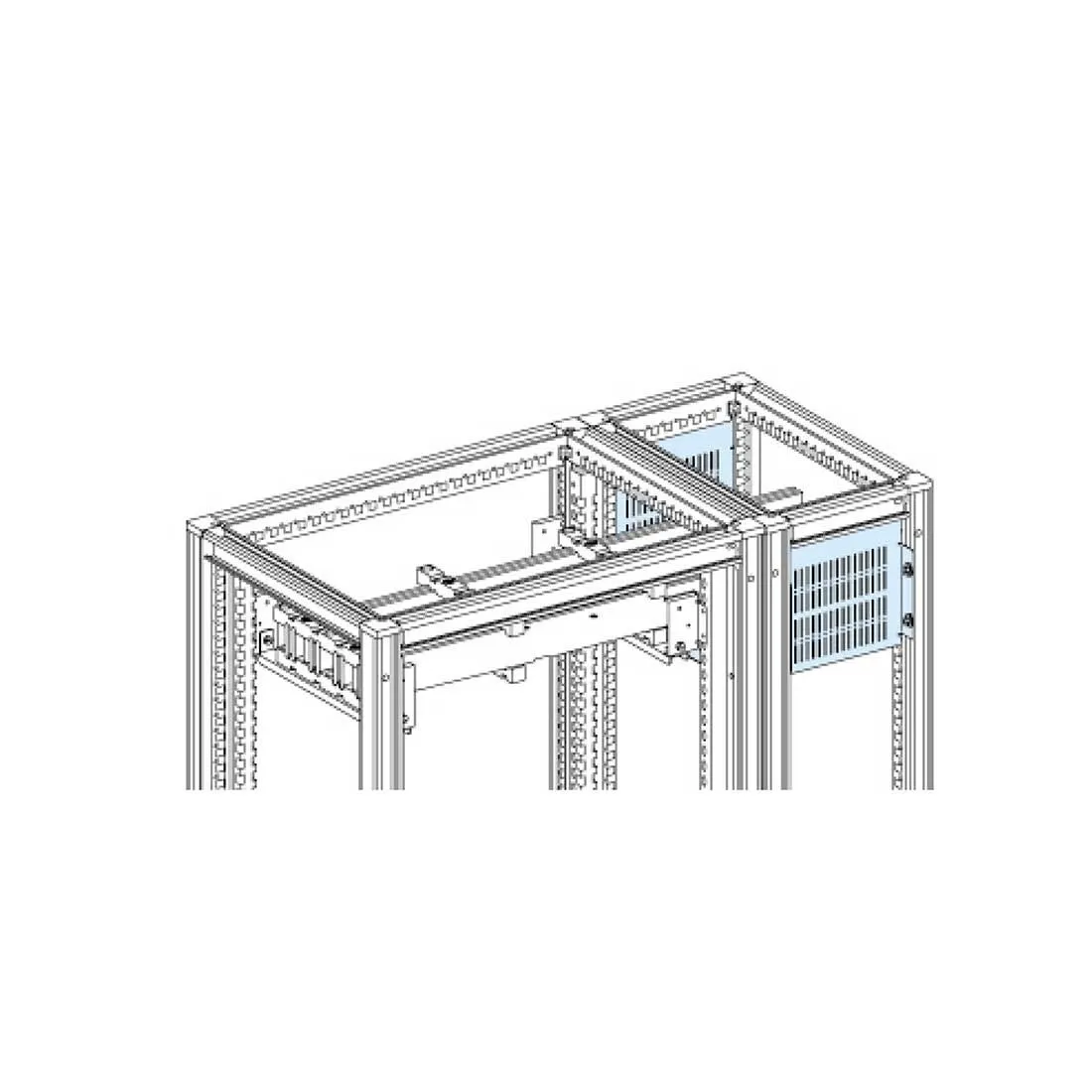 شنايدر - إكسسوار لوحة خدمة - PRISMA PH - HORIZONTAL COVER - FORM 2 - W= 300 MM - D= 500 + 300 MM - 3M BUSBAR