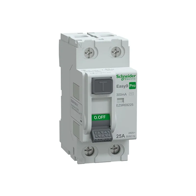 SCHNEIDER -RCCB, Easy9 Pro, 2P, 25A, AC Type, 300mA