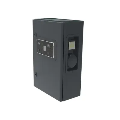 ليجراند - محطة شحن Premium Metal Three-Phase Green'Up، IP55، IK10، وضع 2 و 3، 22kW، 32A، لسيارتين كهربائيتين