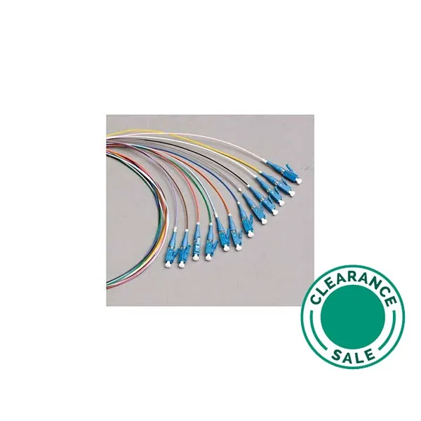 Fiber Pigtail, LC/UPC, SM OS2 9/125UM, 1M, LSZH (Pack of 12- Color)