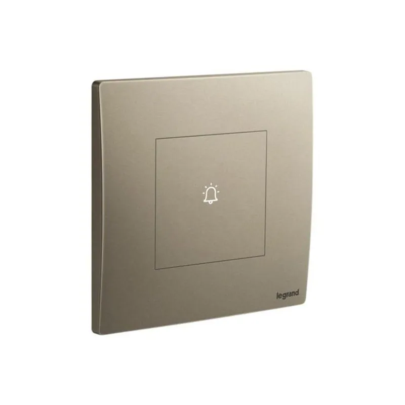 LEGRAND - Touch Bell Push Button Mallia Senses, 1 Gang, 6A, 240V, 200W, Dark Bronze