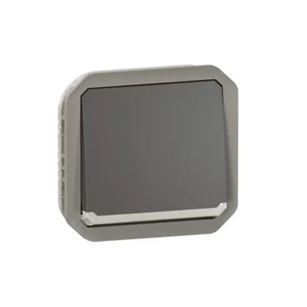 ليجراند - مفتاح Plexo، IP55، فتحة،خط 2 + مؤشر، 10A 250V، آلية، أنثراسايت