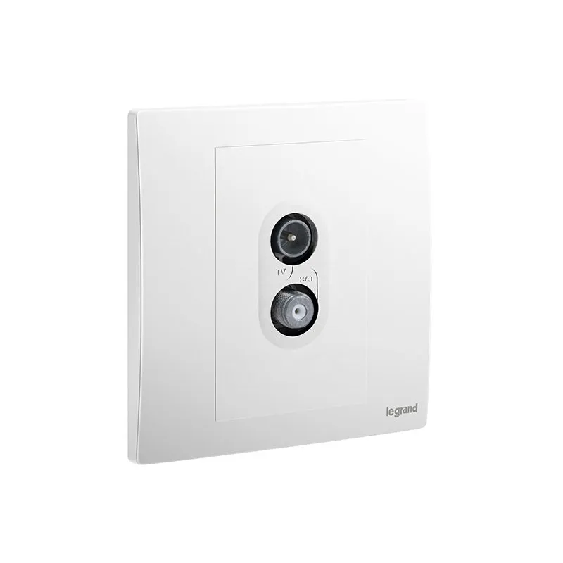 LEGRAND - TV-SAT Socket Outlet Mallia Senses, 1 Gang, Matt White