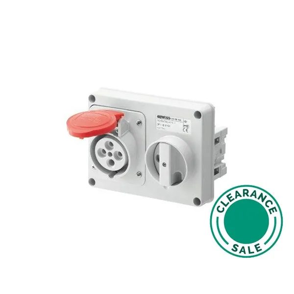 Socket, Interlocked, 16A, 2P+E, 380V
