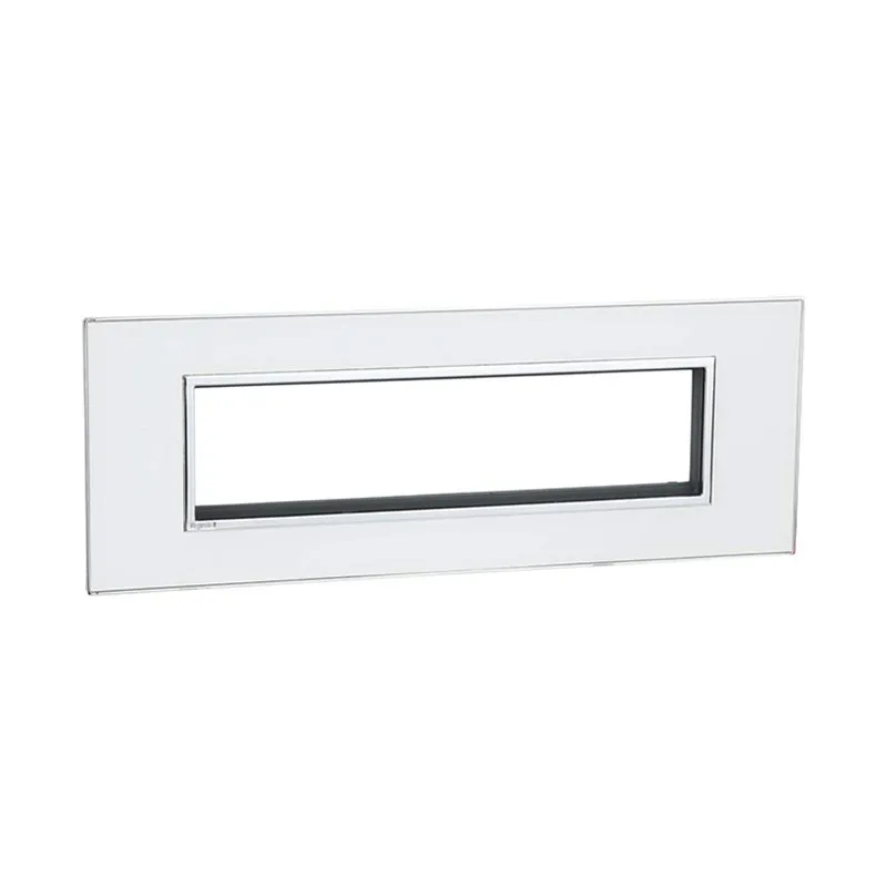 ليجراند - غطاء مع إطار Arteor، هندي، 8 موديول، مربع، White