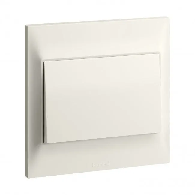LEGRAND - Single pole switch Belanko S - 16A x 250V~ - 1 gang - 1-way switch - Ivory