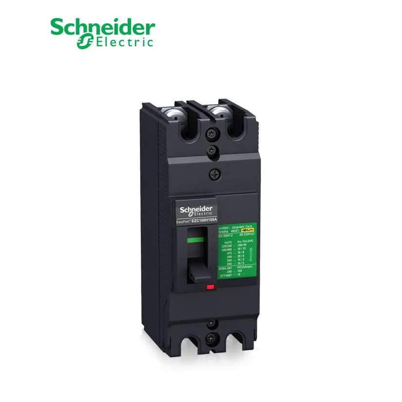 شنايدر - قاطع رئيسي 50 أمبير - EasyPact EZC100H, 2P, 50A, 50kA 220/240V, TMD Trip Unit