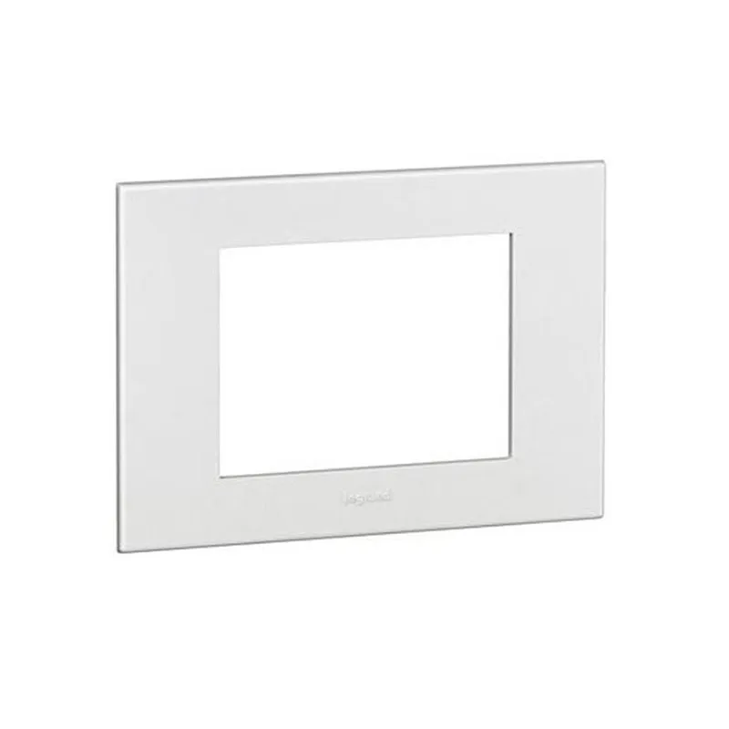 ليجراند - غطاء مع إطار Arteor، هندي، 3 موديول، مربع، White