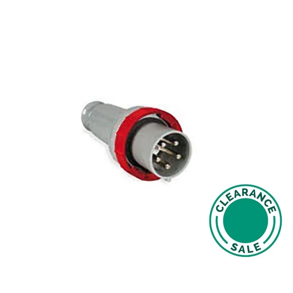 CEE Straight Plug, 125A, 3P+N+E, 480-500V, 50-60Hz, 7H, IP67