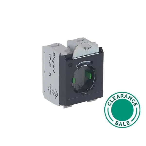 Block Sub-Assembly Osmoz, for Non-Illuminated Head, NO+NC + 3 Position Clip