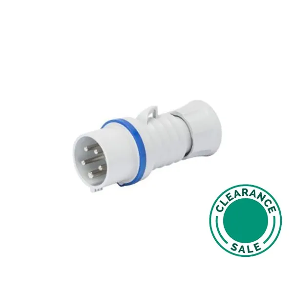 Plug, 32A, 3P+E, 220V, IP44, Straight