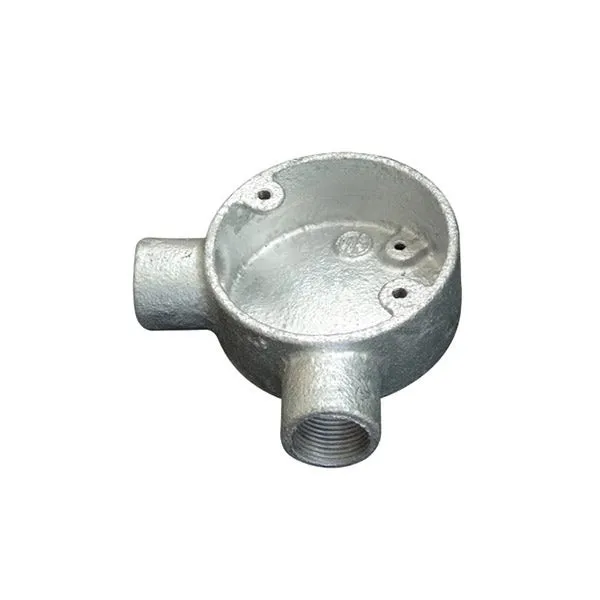 ITCC - Angle Box, 2 Way, Malleable Iron, HDG, 20mm