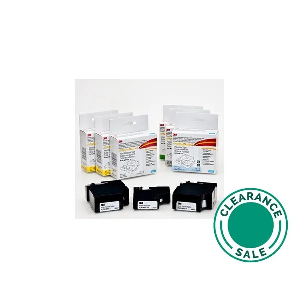 Portable Labeler Refill Cartridge, PLV-YEL-1/2, White, Yellow Label