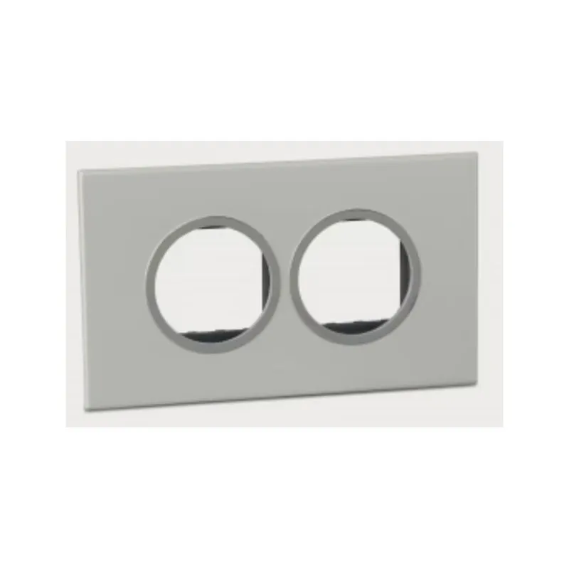 ليجراند - غطاء مع إطار Arteor، هندي، 4 موديول، دائري، Pearl Aluminium