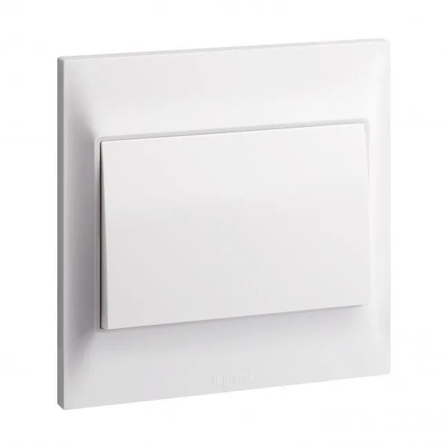 LEGRAND - Single pole switch Belanko S - 20A x 250V~ - 1 gang - 1-way switch - White