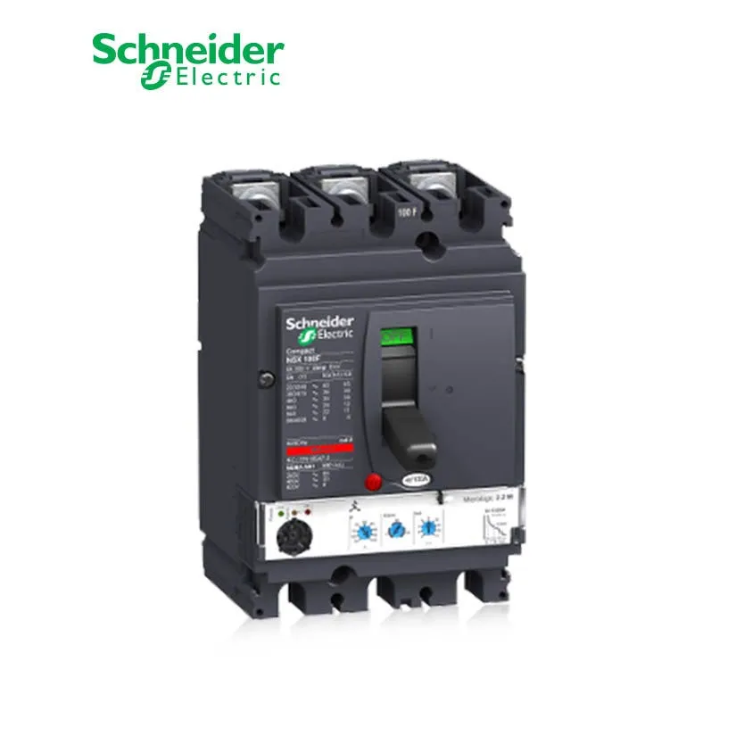 شنايدر - قاطع رئيسي 100 أمبير - ComPact NSX100F, 3P 3d, 36kA at 415 VAC, MicroLogic 2.2M Trip Unit 100A