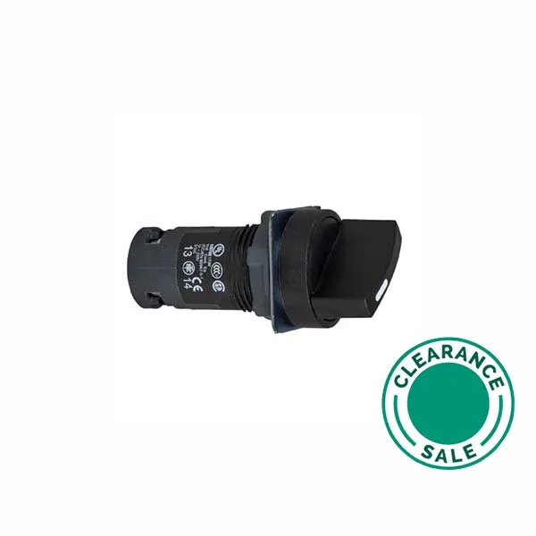 Key Selector Switch, Ø22 mm, Black, Standard Handle, 2 Positions, 1NO Contact (NEW: XB7ND21)