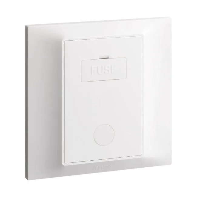 LEGRAND - Fused connection unit Belanko S - 13A unswitched + cord outlet - White