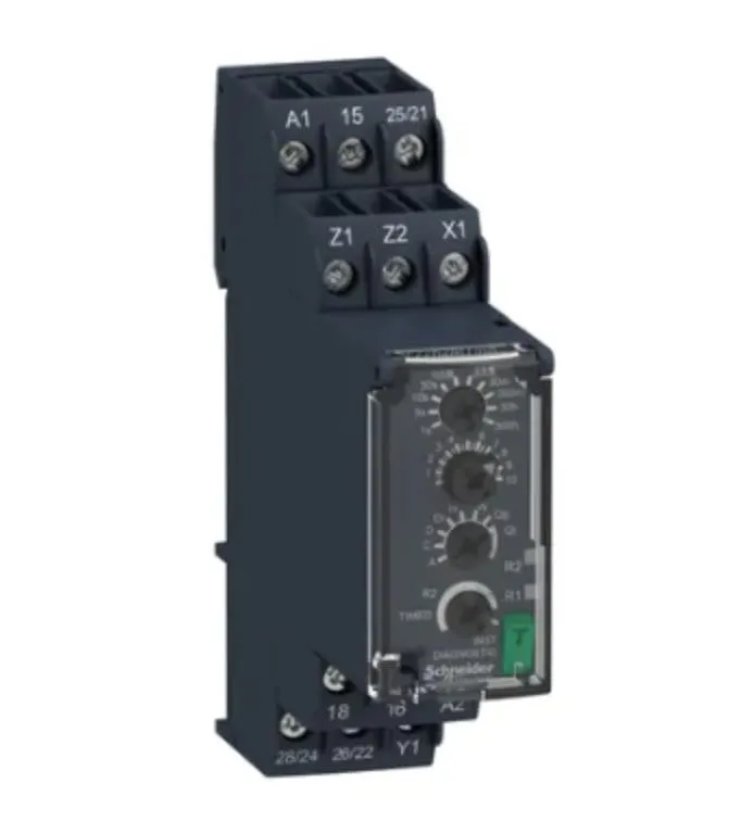 SCHNEIDER - Modular timing relay, 8 A, 2 CO, 0.05s…300h, multifunction, 24...240 V AC/DC
