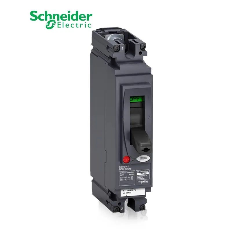 شنايدر - قاطع رئيسي 80 أمبير - ComPact NSX100N AC/DC, 1P 1d, 25kA at 240 VAC, TMD Trip Unit 80A