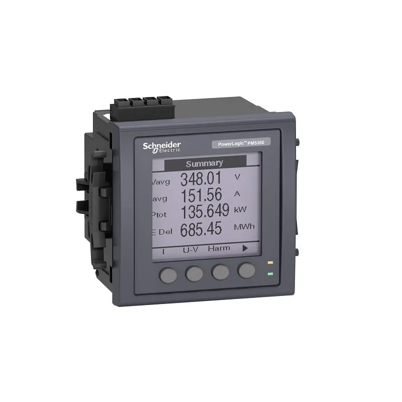 شنايدر - جهاز قياس - PM5340 Meter, ethernet, up to 31st H, 256K 2DI/2DO 35 alarms