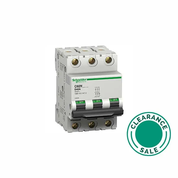 MCB, C60N, 50A, 3P, D Curve (NEW: A9F45350)