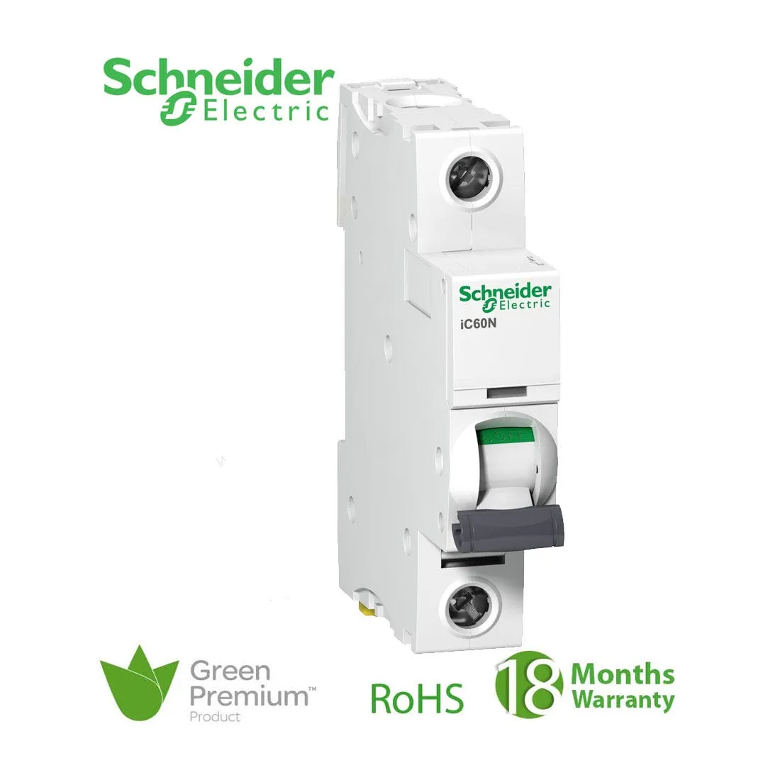 SCHNEIDER - MCB Breaker, Acti9 iC60N, 1P, 40A, B curve