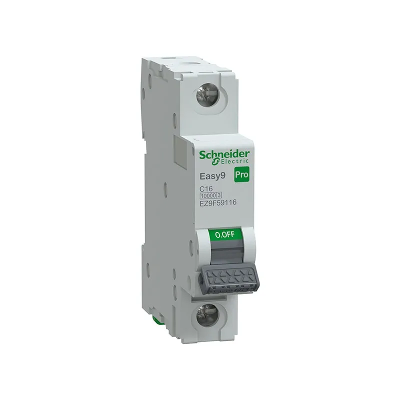 SCHNEIDER -MCB, Easy9 Pro, 1P, 16A, C Curve, 10000A(IEC/EN 60898-1), 10kA(IEC/EN 60947-2)