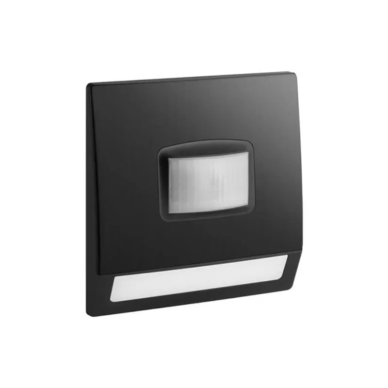 LEGRAND - Step Light with Motion Detector Mallia Senses, 1 Gang, 100-250V, 230V, Brushed Black