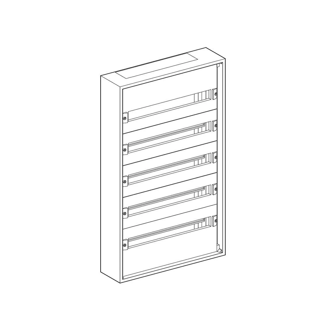 شنايدر - إكسسوار لوحة خدمة - WALL-MOUNTED ENCLOSURE 5 ROWS PRISMA PACK 160 IP30