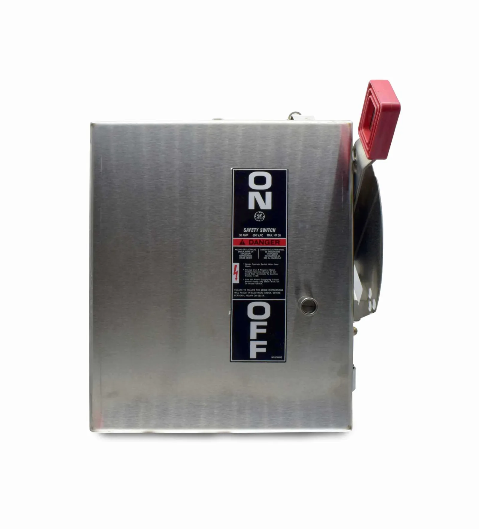 GENERAL ELECTRIC - Safety Switch, Non-Fusible 3 Poles 200A, 240V Nema 1