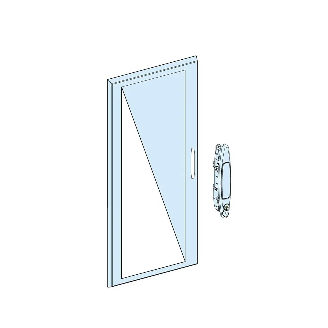 شنايدر - إكسسوار لوحة خدمة - TRANSPARENT DOOR W600 27M PRISMA G IP30