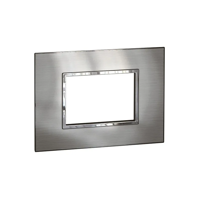 ليجراند - لوحة Arteor، إيطالية/أمريكية، 3 موديول، مربع، 2''x4''، Stainless Steel