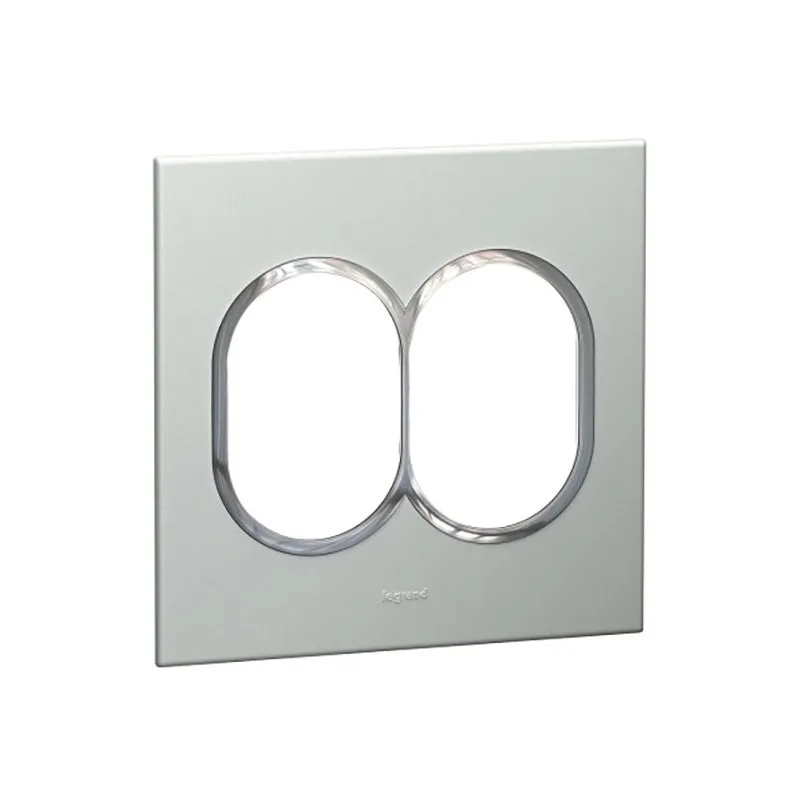 ليجراند - لوحة Arteor، أمريكية، 2x3 موديول، دائري، 4"x4"، Pearl Aluminium