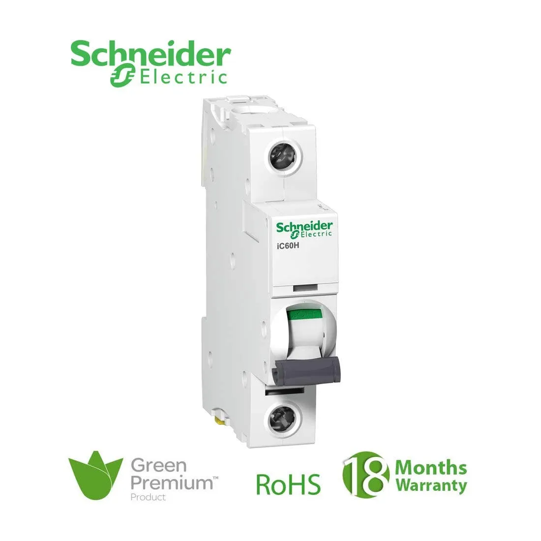 SCHNEIDER - MCB Breaker, Acti9 iC60H, 1P, 20A, D curve
