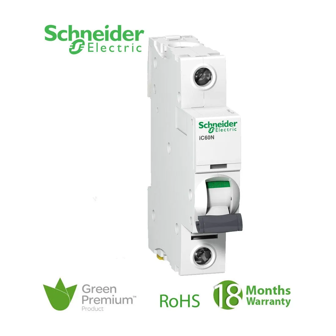 SCHNEIDER - MCB Breaker, Acti9 iC60N, 1P, 1A, C curve