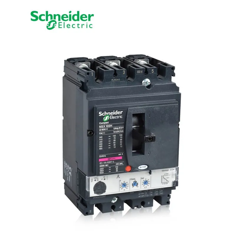 شنايدر - قاطع رئيسي 160 أمبير - ComPact NSX160H, 3P 3d, 70kA at 415 VAC, MicroLogic 2.2 Trip Unit 160A
