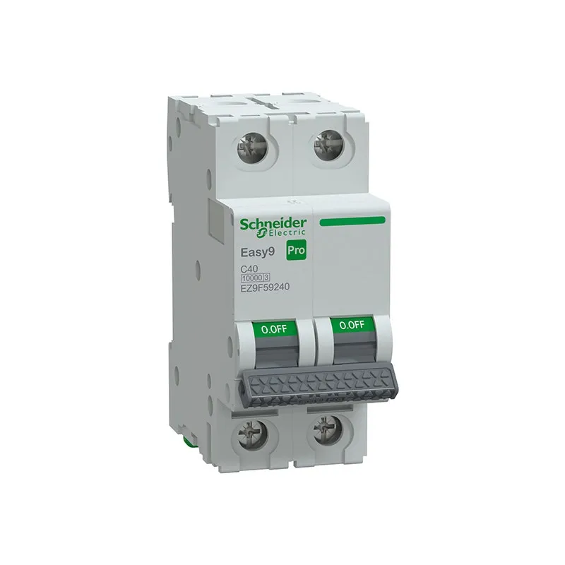 SCHNEIDER -MCB, Easy9 Pro, 2P, 40A, C Curve, 10000A(IEC/EN 60898-1), 10kA(IEC/EN 60947-2)