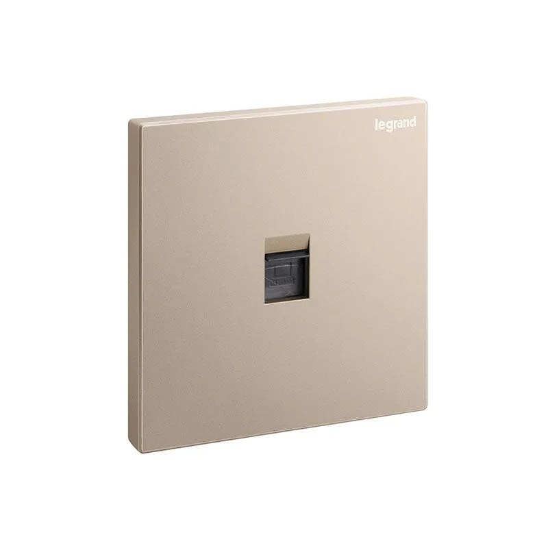 ليجراند - مقبس RJ45 فردي Galion، Cat. 6 UTP، 1 مفتاح، Rose Gold