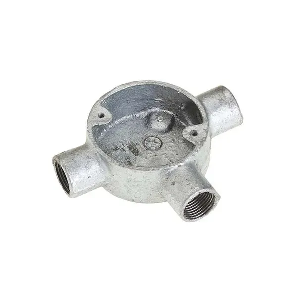 ITCC - Tee Box, 3 Way, Malleable Iron, HDG, 20mm, 35mm Deep