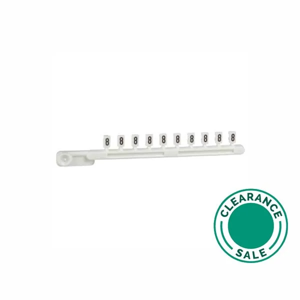 Marker #8, Linergy TR, Clip-In Marker Type, Strip of 10