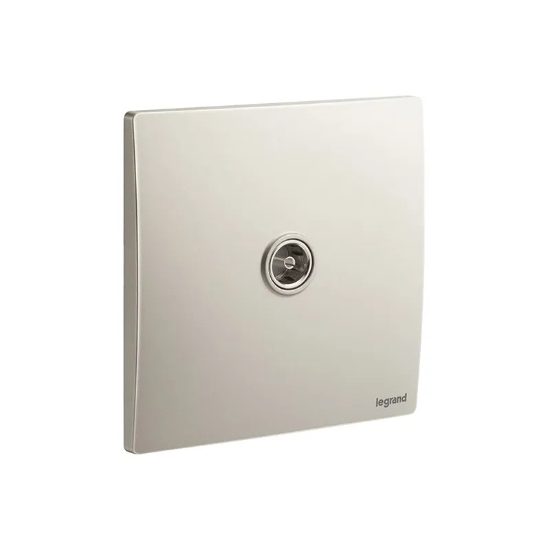 LEGRAND - Terminal TV Socket Outlet Mallia Senses, Female, 1 Gang, Champagne