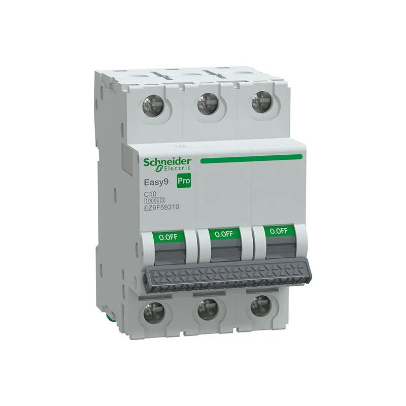 SCHNEIDER -MCB, Easy9 Pro, 3P, 10A, C Curve, 10000A(IEC/EN 60898-1), 10kA(IEC/EN 60947-2)