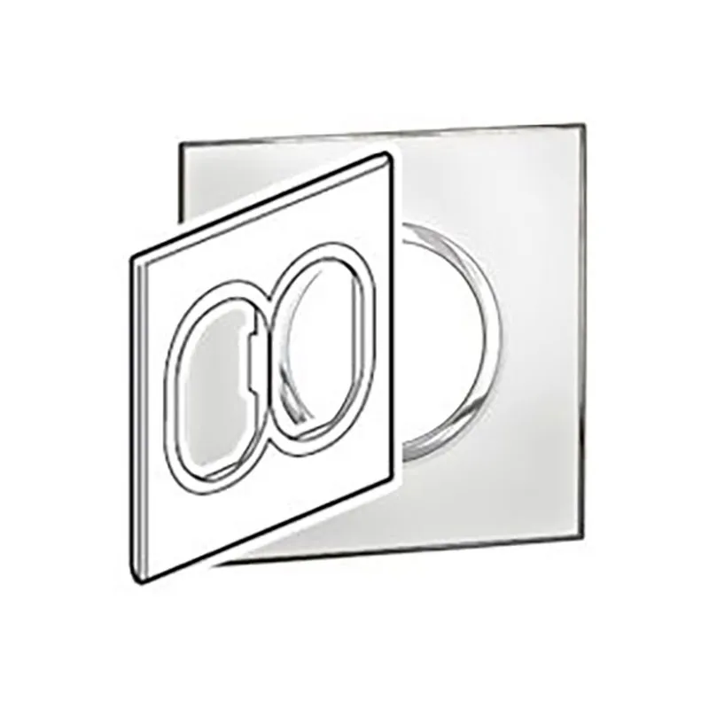 ليجراند - لوحة Arteor، إيطالية/أمريكية، 2x3 موديول، دائري، 4"x4"، Mirror White