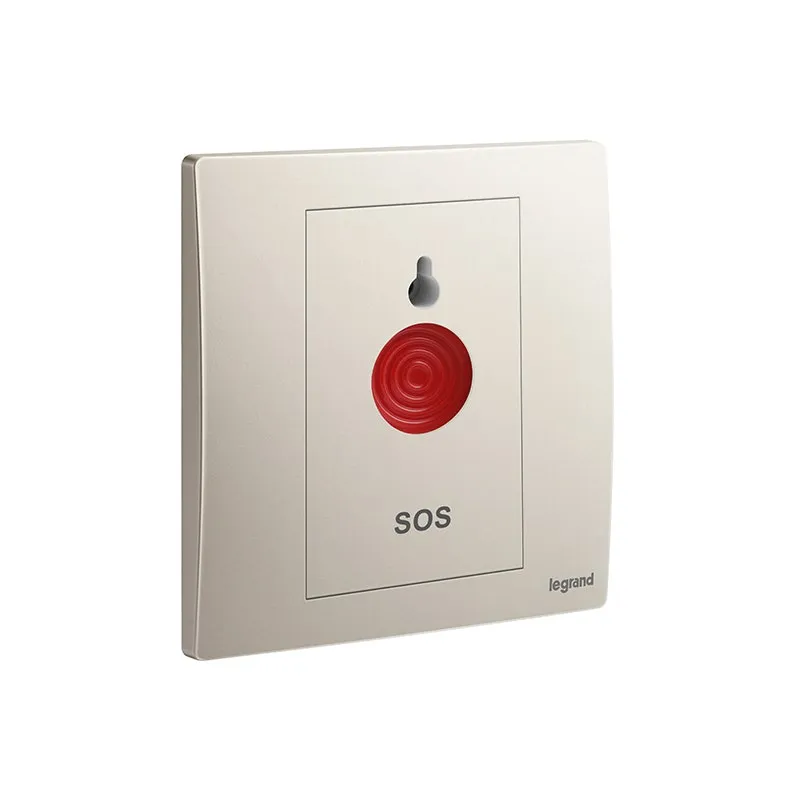 LEGRAND - Emergency Key Switch Mallia Senses, 1 Gang, Champagne
