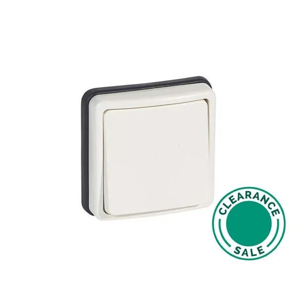 Pushbutton Plexo 66, 1 Gang, 2 Way, 6A, 250V, Flush Mount