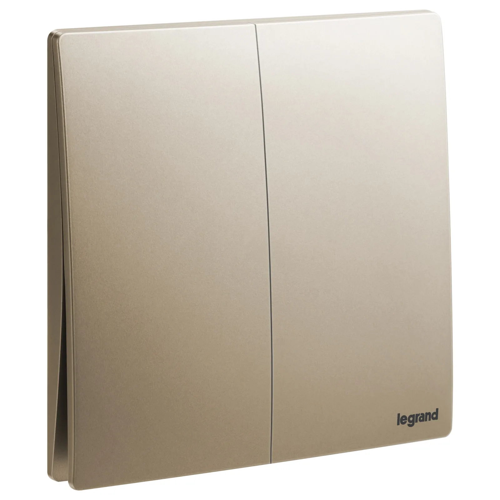 LEGRAND - Single Pole Switch Mallia, 2 Gang, 2 Way, 20 AX, 250 V~, Dark Bronze